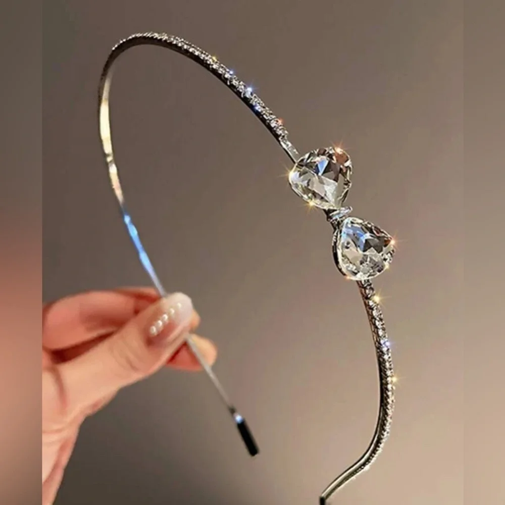 Rhinestone Bow Headband - Picture 1 of 4